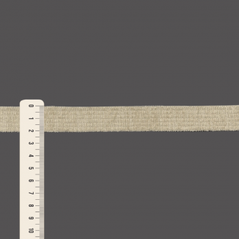 ELÁSTICO LISO AVELUDADO 2,1cm BEGE 25m