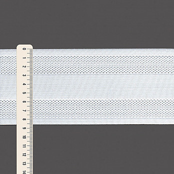 ELÁSTICO LISTRADO VAZADO 8,6cm SEM BENEFICIAMENTO 25m