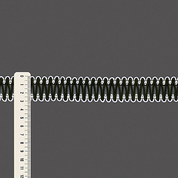 ELÁSTICO PALITO 3cm BRANCO/VERDE 25m
