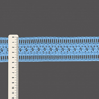 ELÁSTICO PALITO FLOR 4,9cm AZUL PASTEL 25m