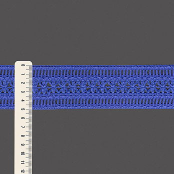 ELÁSTICO PALITO FLOR 5cm AZUL 25m