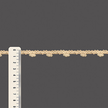 ELÁSTICO POMPOM 1,1cm NATURAL  25m