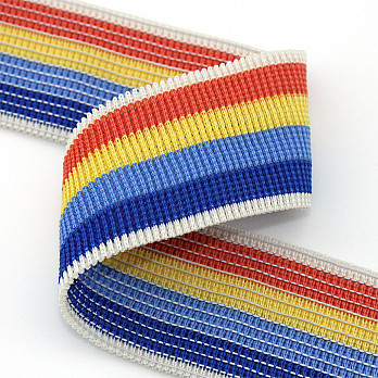 ELÁSTICO PREGA 4,9cm CHAMPAGNE/AZUL ROYAL/AZUL/AMARELO BEBÊ/TIJOLO 25m