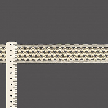 ELÁSTICO SIANINHA 3,3cm AREIA/PÊSSEGO 1m