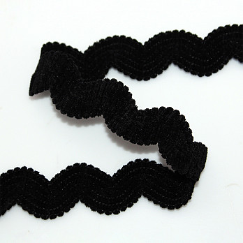 ELÁSTICO SIANINHA AVELUDADO 2,4cm PRETO 20m