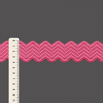 ELÁSTICO SIANINHA ZIGZAG 4cm ROSA 25m