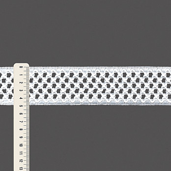 ELÁSTICO TEXTURIZADO AKIRA 4,9cm SEM BENEFICIAMENTO 25m