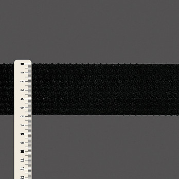 ELÁSTICO TEXTURIZADO ZIG ZAG 5,9cm PRETO 25m