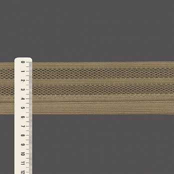 ELÁSTICO VAZADO SPORT 5,7cm BEGE 25m