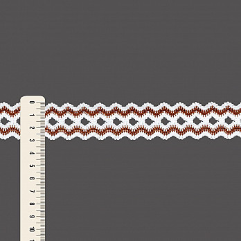 ELÁSTICO ZIG ZAG 2,9cm SEM BENEFICIAMENTO/MARROM 50m