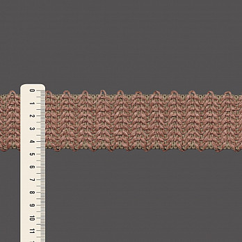 ELÁSTICO ZIG ZAG TEXTURIZADO 4,9cm BROWN 25m