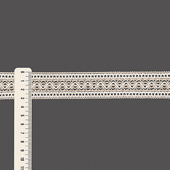 ENTREMEIO BOLINHA ZIG ZAG 3,1cm PÉROLA ROSADO/SEM BENEFICIAMENTO 30m