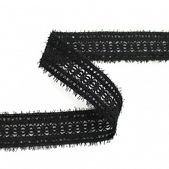ENTREMEIO CHANTY 3,8cm PRETO 30m