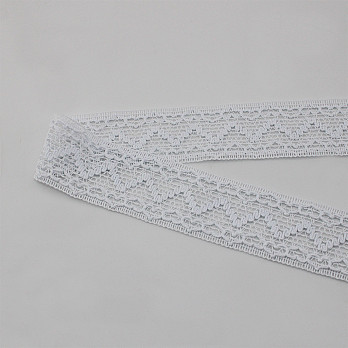 ENTREMEIO CORAÇÃO ZIG ZAG CUORE 4,8cm BRANCO 30m