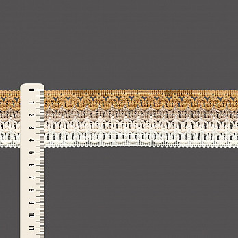 ENTREMEIO CROCHÊ CISSA 4,6cm BEGE/CAMURLA CLARO/PÉROLA ROSADO/CHAMPAGNE 30m