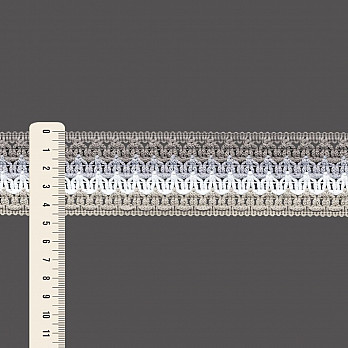 ENTREMEIO CROCHÊ CISSA 4,6cm CINZA MÉDIO/CINZA CLARO/SEM BENEFICIAMENTO/CINZA 30m