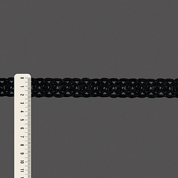 ENTREMEIO CROCHÊ CLARA 2,3cm PRETO 30m