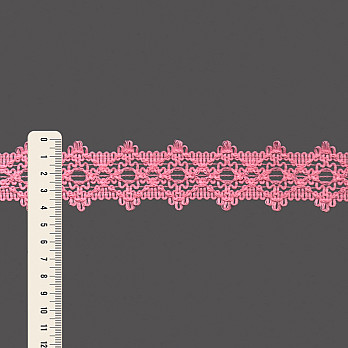 ENTREMEIO CROCHE MANDALA 4,2cm ROSA PASTEL 50m