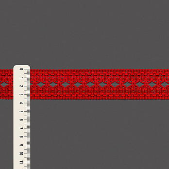 ENTREMEIO FLOR 3,6cm VERMELHO MAÇÃ 30m
