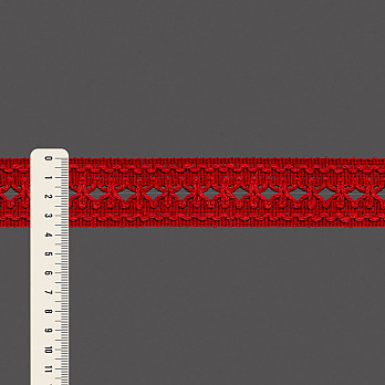 ENTREMEIO FLOR 3,6cm VERMELHO 30m