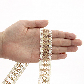 ENTREMEIO JOSI 2,4cm CRU/JUTA 30m