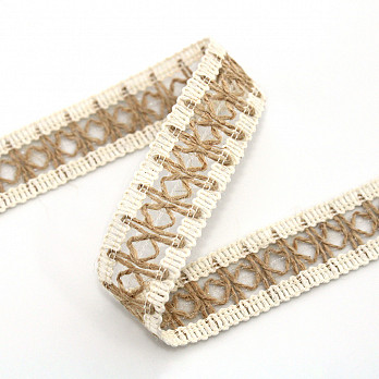 ENTREMEIO JOSI 2,4cm CRU/JUTA 30m