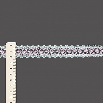 ENTREMEIO ONDULADO FLORENZA 2,2cm SEM BENEFICIAMENTO/ROSA CLARO 50m