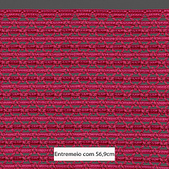 ENTREMEIO PALITO CROCHÊ 56,9cm MAGENTA 1m
