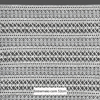 ENTREMEIO PALITO X BOLINHA 52cm SEM BENEFICIAMENTO 10m
