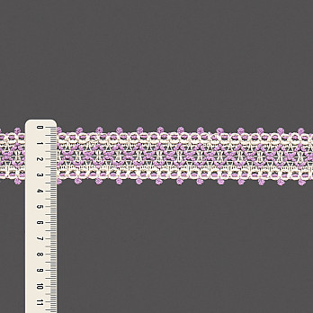ENTREMEIO X BICO 3,6cm CRU/LAVANDA 30m