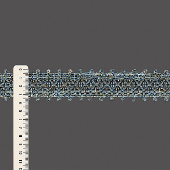 ENTREMEIO X BICO 3,8cm AZUL CLARO/AZUL/KAKI 30m