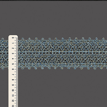 ENTREMEIO X BICO 6,1cm AZUL CLARO/AZUL/KAKI 30m