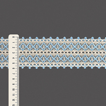 ENTREMEIO X BICO 6cm CRU/AZUL CELESTE 30m
