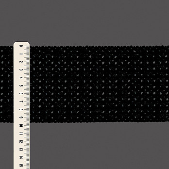 ENTREMEIO X CROCHÊ 9,7cm PRETO 30m