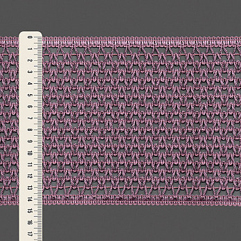 ENTREMEIO ZIG ZAG 14,5cm LILÁS ENVELHECIDO 1m