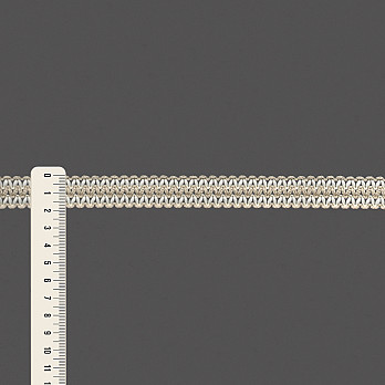 ENTREMEIO ZIG ZAG BRIANA 1,9cm AREIA/CHAMPAGNE 50m