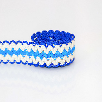 ENTREMEIO ZIG ZAG BRIANA 1,9cm AZUL BIC/CRU/AZUL VANILLA 30m