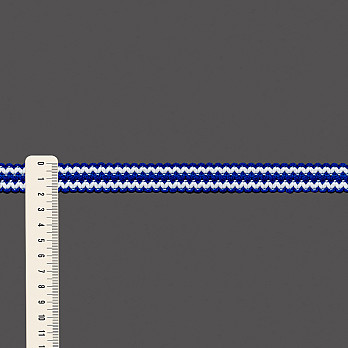 ENTREMEIO ZIG ZAG BRIANA 1,9cm AZUL BIC/SEM BENEFICIAMENTO 30m