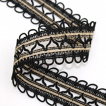 ENTREMEIO ZIG ZAG OLHAL 3,6cm PRETO/ROLEX 30m