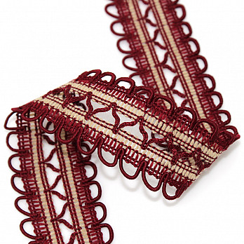 ENTREMEIO ZIG ZAG OLHAL 3,6cm VINHO/ROLEX 30m