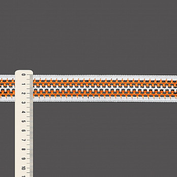 FITA RÍGIDA CROCHÊ 2,9cm SALMÃO/SEM BENEFICIAMENTO 50m
