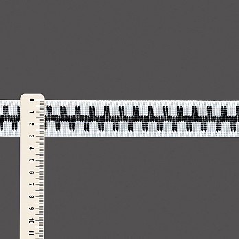 FITA RÍGIDA ÉTNICA 3,1cm SEM BENEFICIAMENTO/PRETO 50m