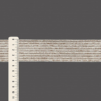 FITA RÍGIDA GROSSA 4,2cm CRU/MARROM MÉDIO 20m