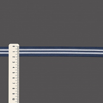 FITA RÍGIDA LISTRADA 1,9cm AZUL/BRANCO 20m
