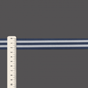 FITA RÍGIDA LISTRADA 2,4cm AZUL/SEM BENEFICIAMENTO 50m