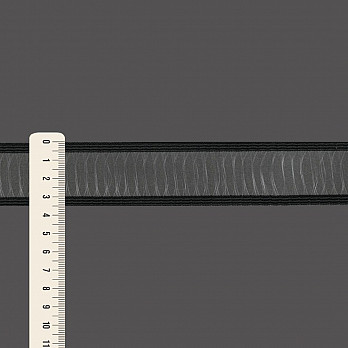 FITA RÍGIDA VAZADA 3,5cm PRETO 20m