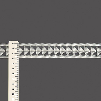 FITA RÍGIDA VAZADA FLECHA 2,9cm CHAMPAGNE 20m