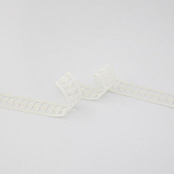 FITA RÍGIDA VAZADA FLECHA 2,9cm CHAMPAGNE 20m