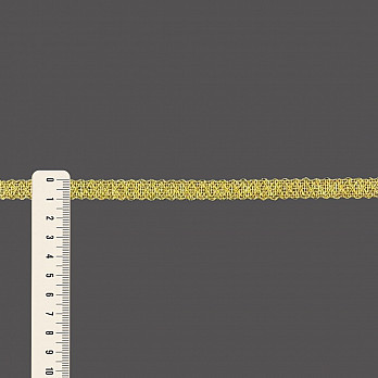 FITA RÍGIDA ZIG ZAG 1cm OURO 20m