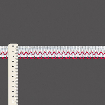 FITA RÍGIDA ZIG ZAG 2,6cm SEM BENEFICIAMENTO/PINK 20m